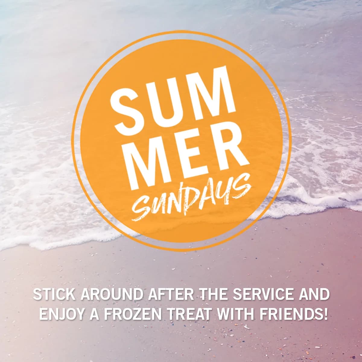 Social media graphic: Summer Sundays